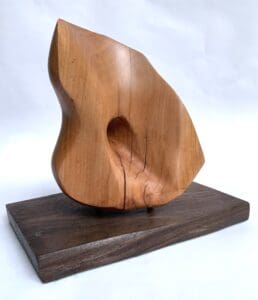 Wooden sculpture by Fluvanna County artist Jim Wilkin