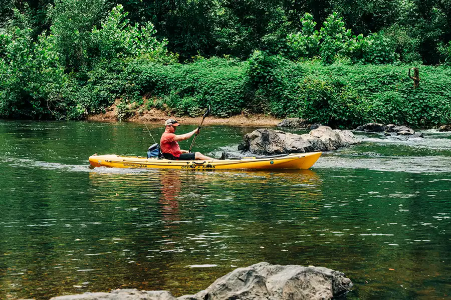 Historical Kayak tour in Fluvanna