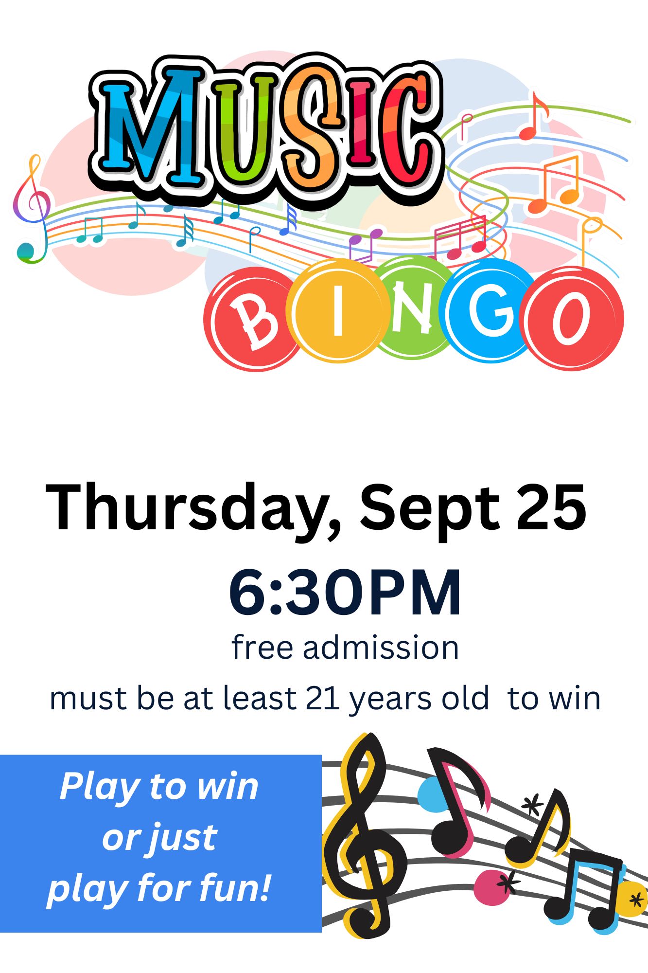 Music Bingo Night at Hardware Hills