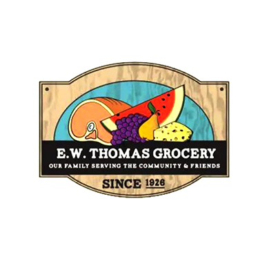 E.W. Thomas 6 E.W. Thomas Grocery Store logo