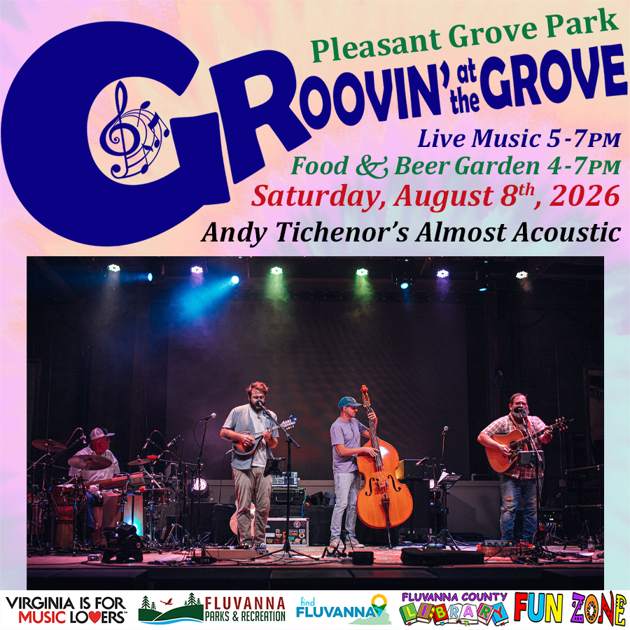 Events 14 Groovin at the Grove Find Andy Tichenor Aug 8