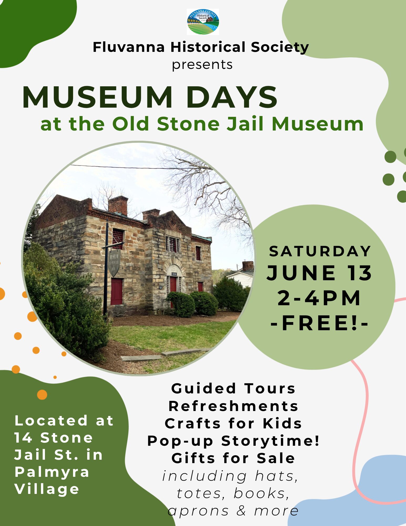 Museum Days at the Old Stone Jail Museum 7 Second Sundays 1